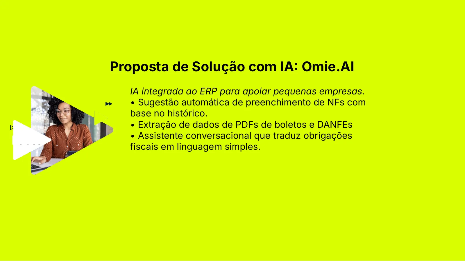 Proposta de solução com IA